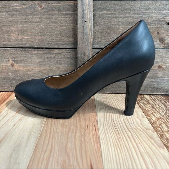 Clarks Brier Dolly Dress Pumps High Heels Platform Ortholite Footbed Black Sz 7 - Picture 13 of 16